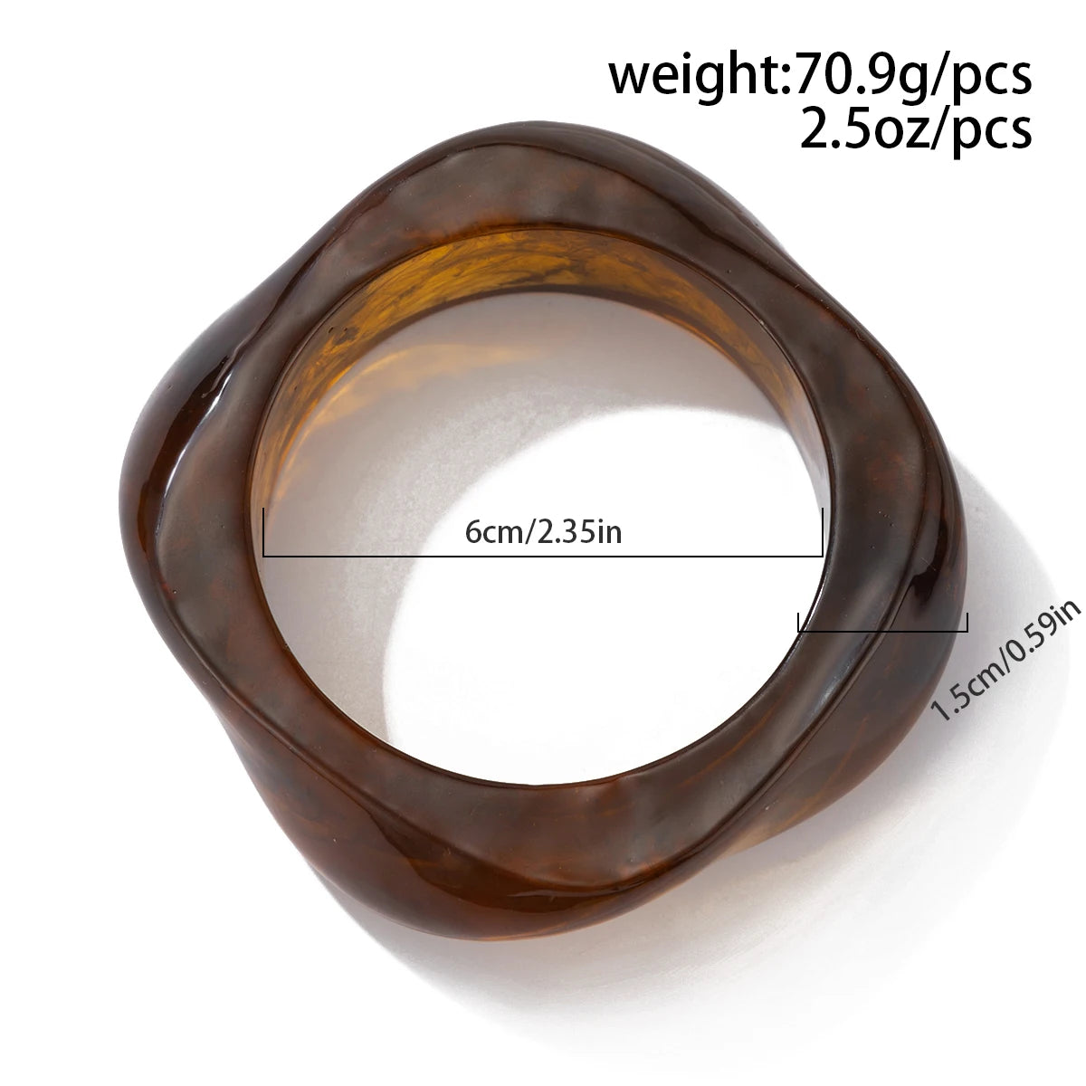 Boho Brown Chunky Bangle