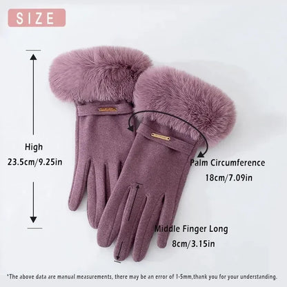 Mariah Velvet Touchscreen Winter Gloves