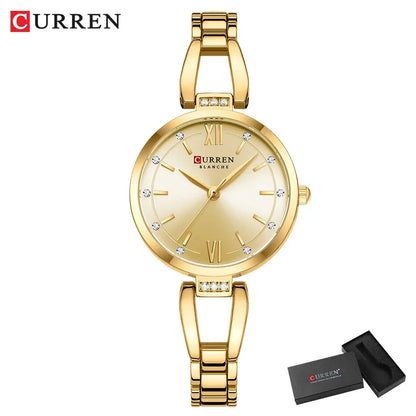 Luxury Diamond Quartz Watch – Timeless Elegance