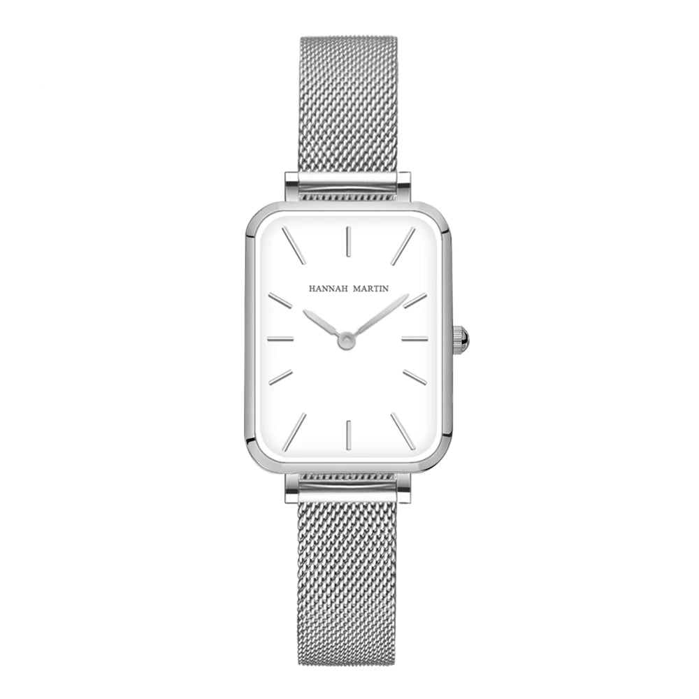 Rose Gold Square Mesh Strap Watch – 2025 Collection