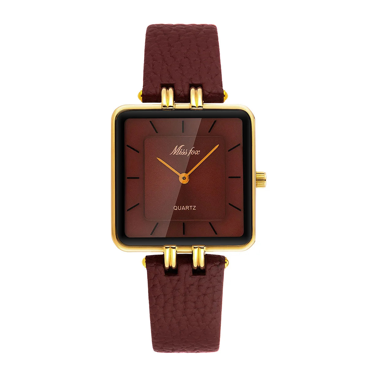 Amira Wine Red Square Watch