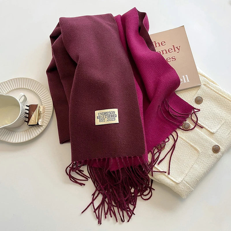 Luxe Double Cashmere Pashmina Scarf