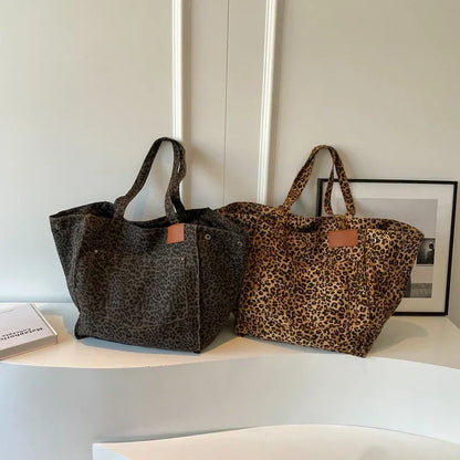 Leopard Print Fashion Shopper Bag