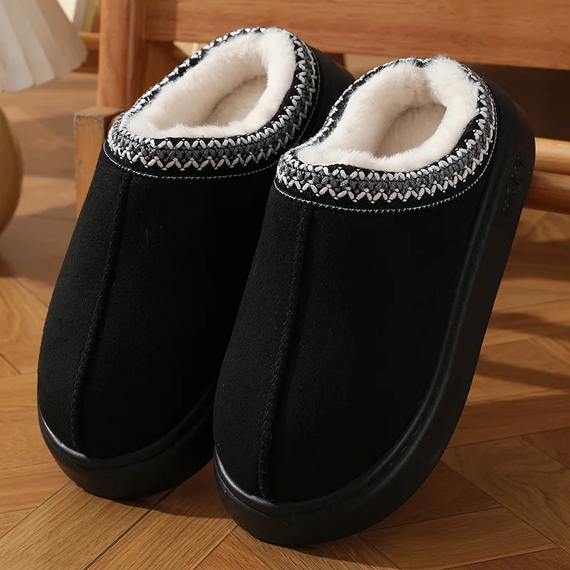 Fluffy Platform Winter Slippers – 2024/2025 Collection