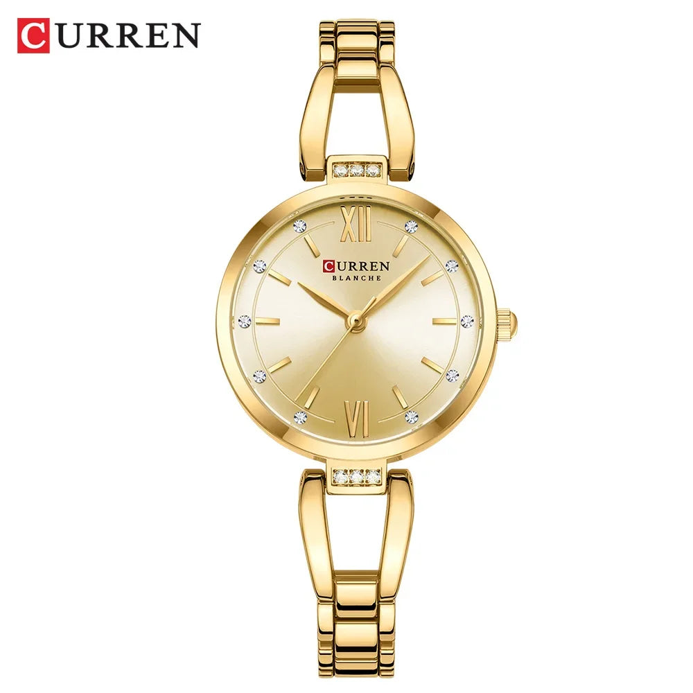 Luxury Diamond Quartz Watch – Timeless Elegance
