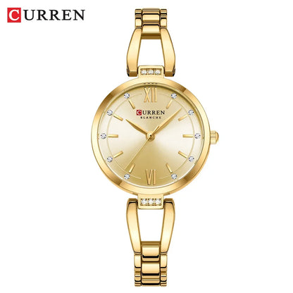 Luxury Diamond Quartz Watch – Timeless Elegance