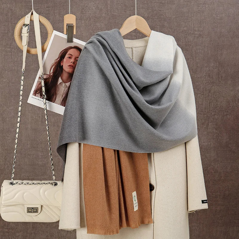 Ombre Tassel Winter Scarf – 2025 Collection