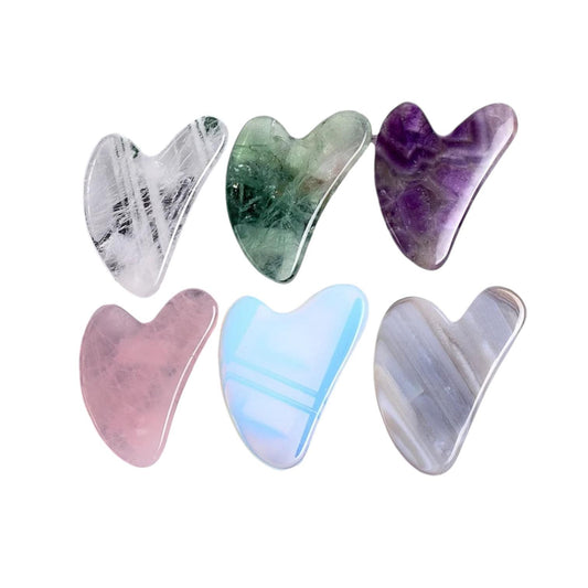 Rose Quartz Heart Shape Gua Sha Tool