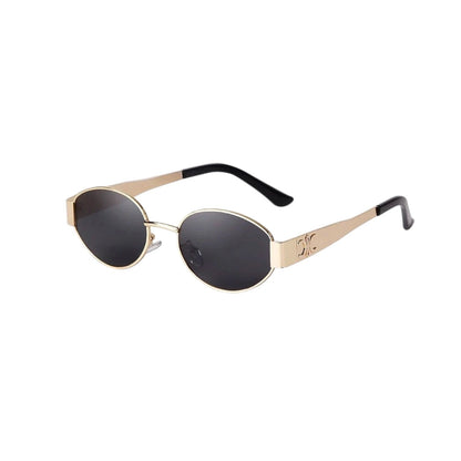 Retro Pilot Oval Sunglasses