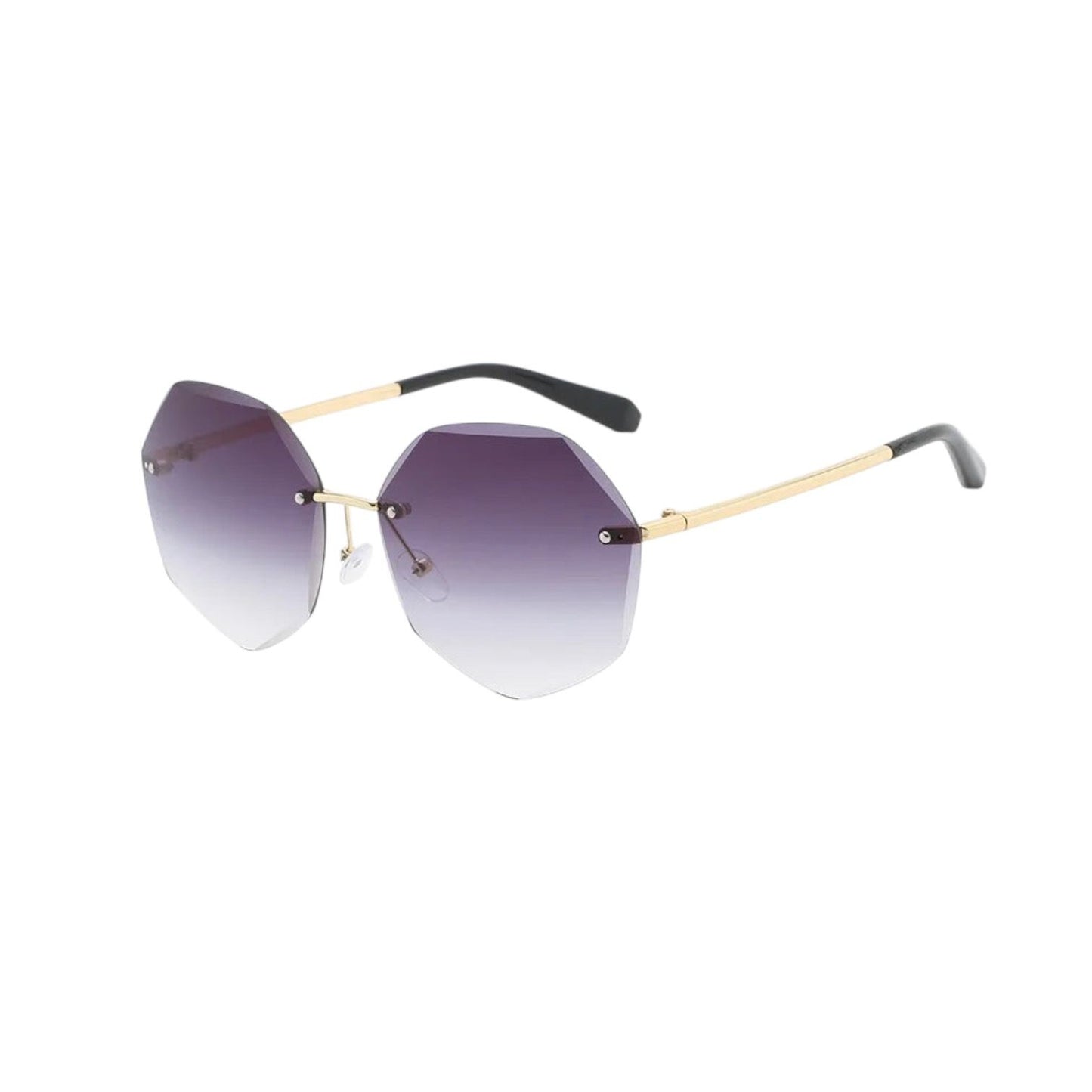 Octagonal Rimless Sunglasses