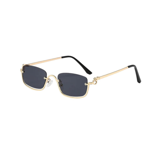 Metal Half Frame Sunglasses