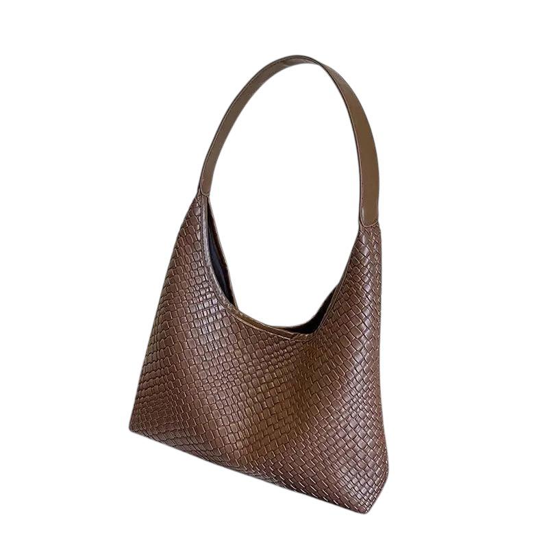 Croc Weave Shoulder Bag