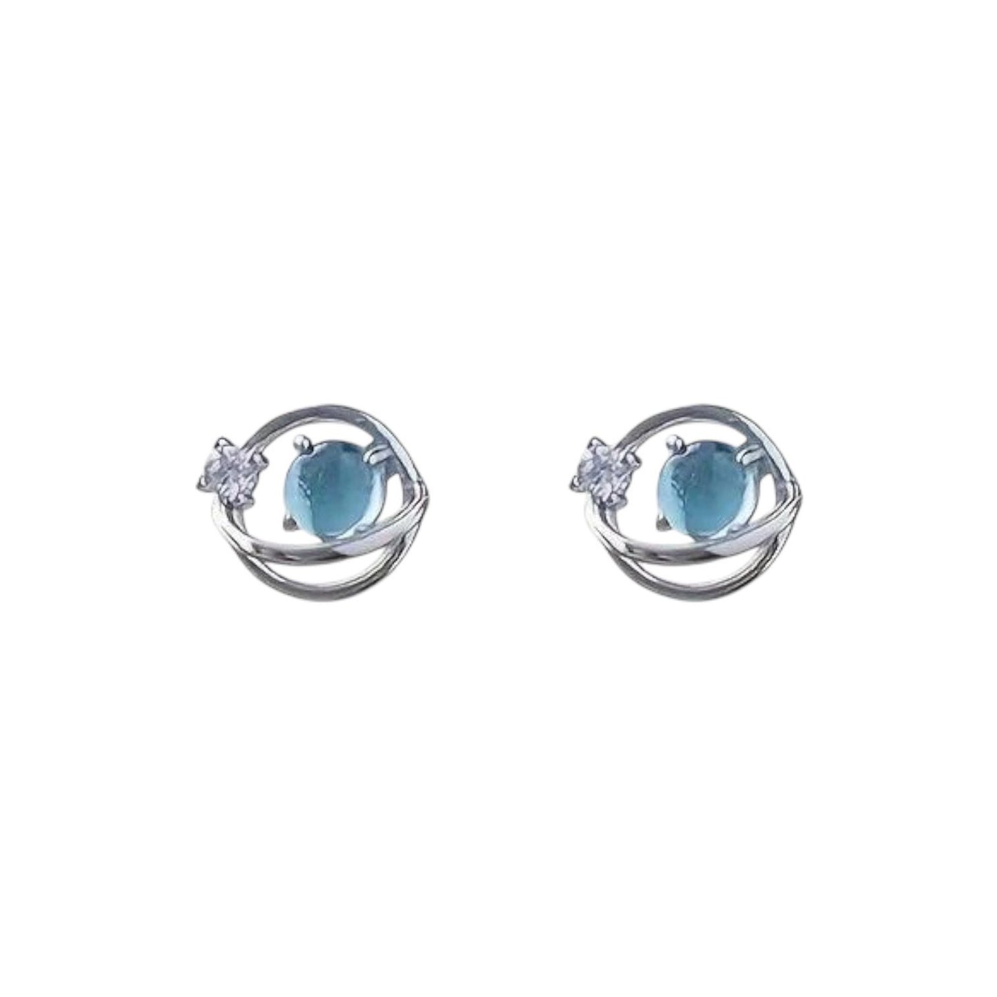 Sterling Silver Zirconia Earrings