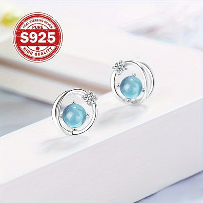 Sterling Silver Zirconia Earrings