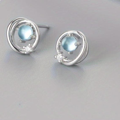 Sterling Silver Zirconia Earrings